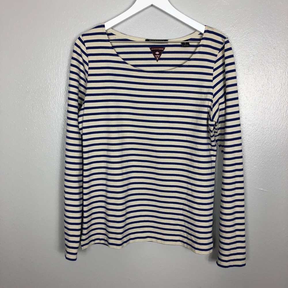 Scotch & Soda Maison Scotch Stripe Zipper Top